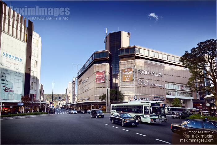 Stock photo of OIOI Marui department store at Kawaramachi Dori street in downtown Kyoto Buy commercial use license at MaximImages