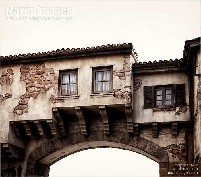 Old antique gate house Stock photo of Old antique gate house Buy commercial use license at MaximImages