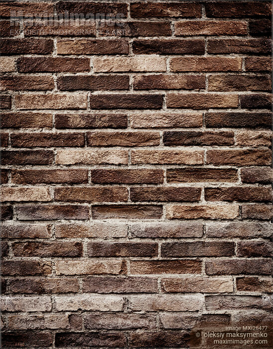 Stock photo of Old brick wall grungy texture Buy commercial use license at MaximImages