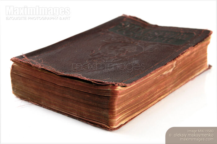 Old Tattered Book Stock photo of Old Tattered Book Buy commercial use license at MaximImages