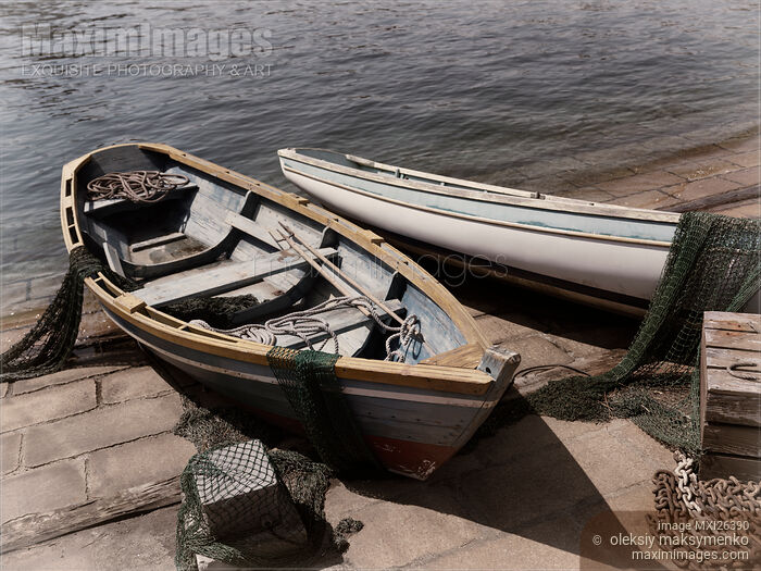 Stock photo of Old wooden boats Buy commercial use license at MaximImages
