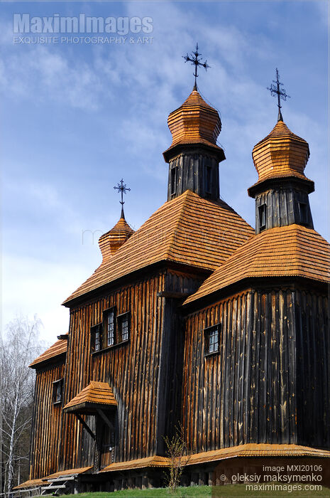 Old Wooden Church in Ukraine Stock photo of Old Wooden Church in Ukraine Buy commercial use license at MaximImages
