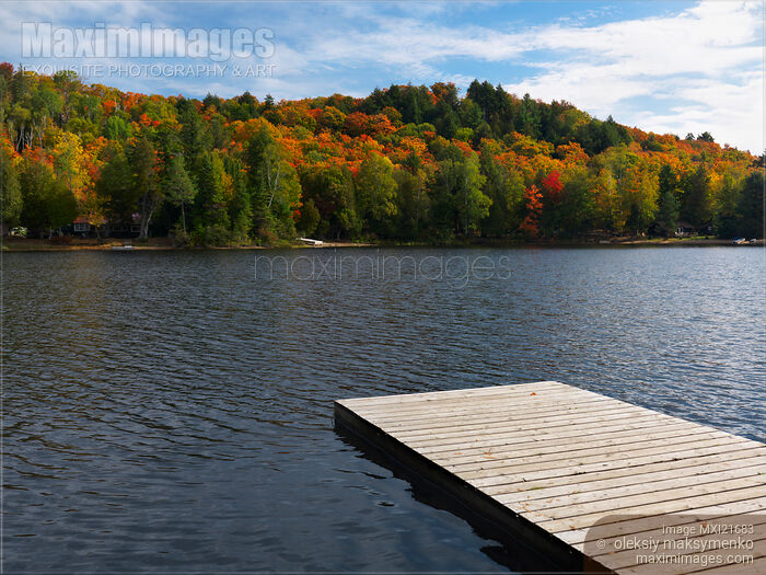 Stock photo of Oxtongue Lake Fall Nature Scenery Buy commercial use license at MaximImages