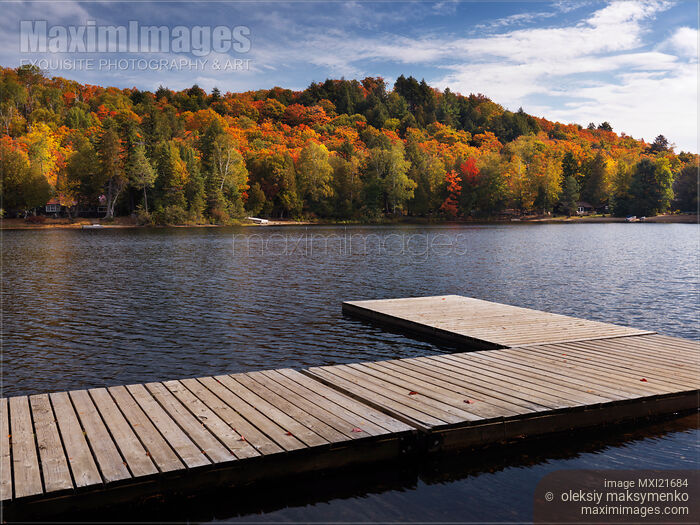 Stock photo of Oxtongue Lake Fall Nature Scenery Buy commercial use license at MaximImages