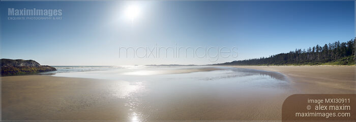 Pacific Rim National Park Reserve Long Beach panoramic scenery at Tofino Vancouver Island Stock photo of Pacific Rim National Park Reserve Long Beach panoramic scenery at Tofino Vancouver Island Buy commercial use license at MaximImages