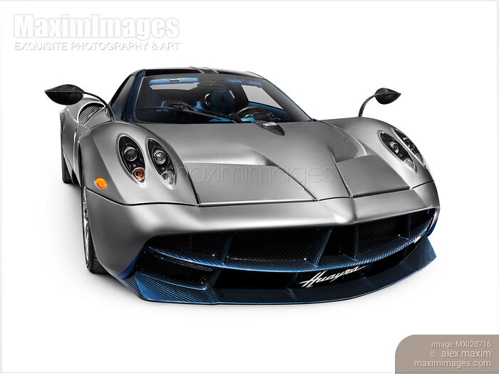 Stock photo of Pagani Huayra exotic sports car Buy commercial use license at MaximImages