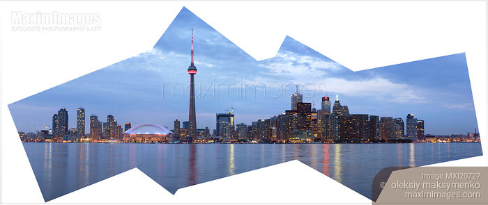 Stock photo of Panorama of the City of Toronto Buy commercial use license at MaximImages