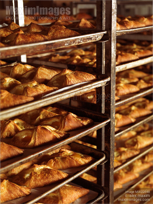 Stock photo of Pastries on Baking Trays Buy commercial use license at MaximImages