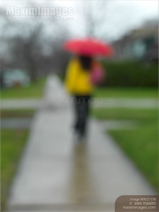 Stock photo of People in the Rain Buy commercial use license at MaximImages
