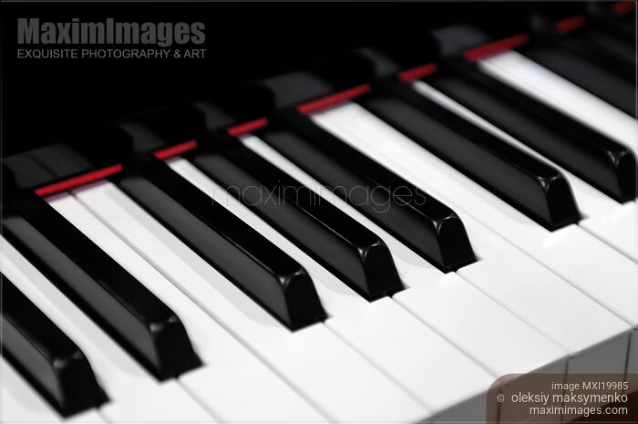 Stock photo of Piano Keyboard Buy commercial use license at MaximImages