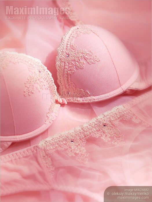 Pink lace lingerie Stock photo of Pink lace lingerie Buy commercial use license at MaximImages