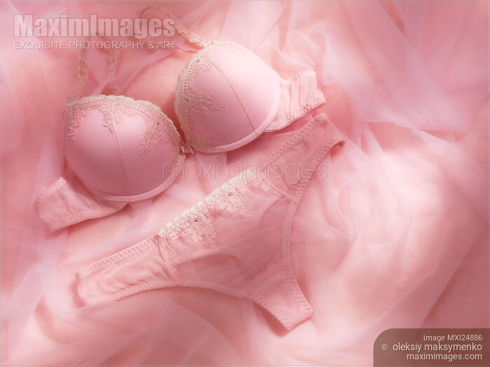 Pink lingerie lace underwear Stock photo of Pink lingerie lace underwear Buy commercial use license at MaximImages