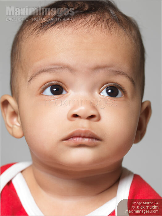 Stock photo of Portrait of a Cute Baby Girl Buy commercial use license at MaximImages