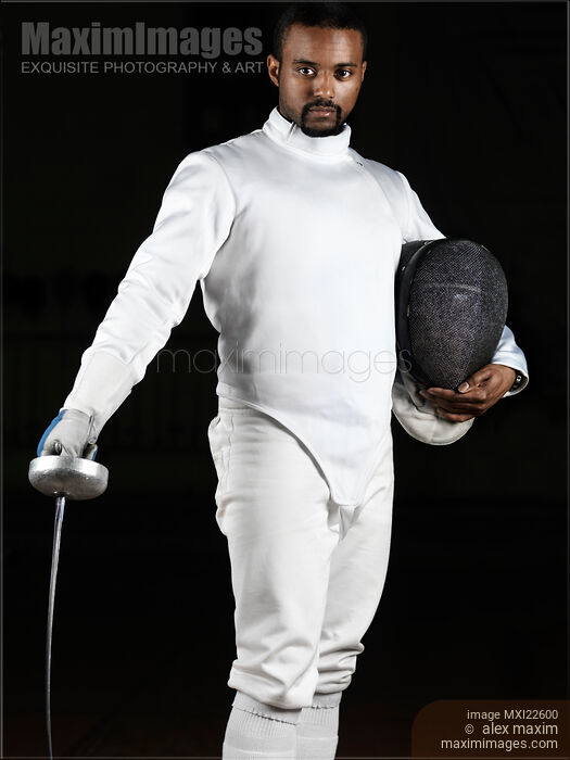 Portrait of a Fencer Stock photo of Portrait of a Fencer Buy commercial use license at MaximImages