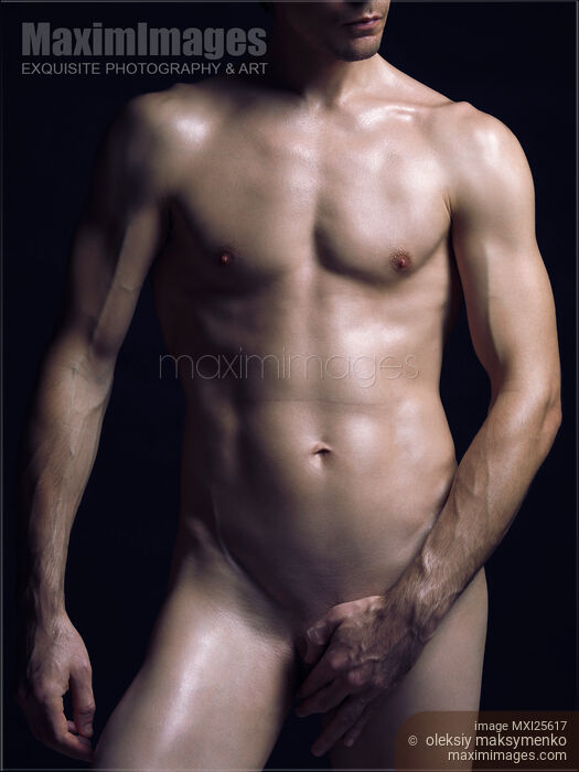 Stock photo of Portrait of man with fit naked body Buy commercial use license at MaximImages