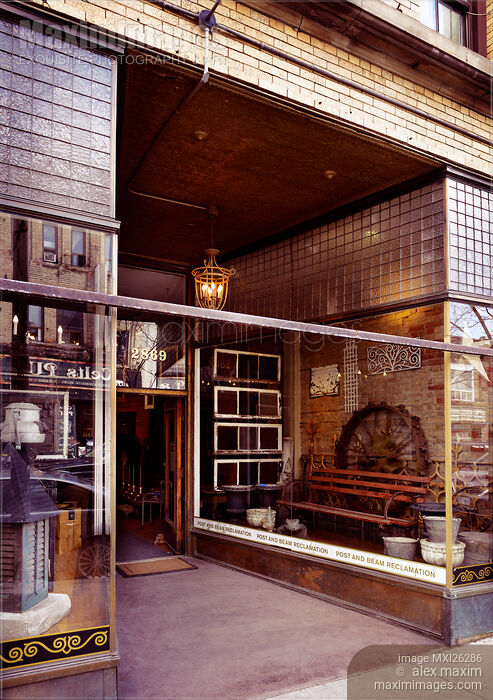Stock photo of Post and Beam Reclamation shop at the Junction Toronto Buy commercial use license at MaximImages