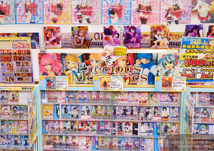 Stock photo of Precious memories card game in store in Japan Buy commercial use license at MaximImages