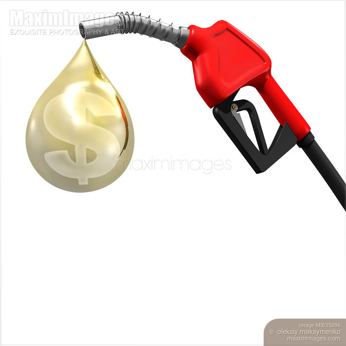 Stock image of Price of gasoline gas station nozzle concept Buy commercial use license at MaximImages