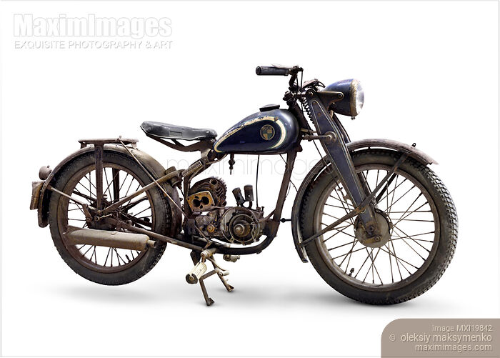 Stock photo of Puch 125 vintage motorcycle Buy commercial use license at MaximImages