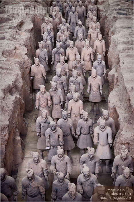 Stock photo of Qin Terracotta Warriors in Xi'an Buy commercial use license at MaximImages