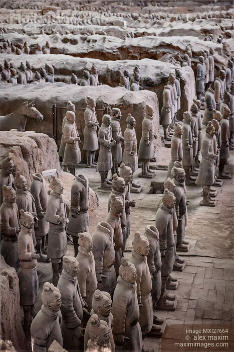 Stock photo of Qin Terracotta Warriors museum in Xi'an Buy commercial use license at MaximImages