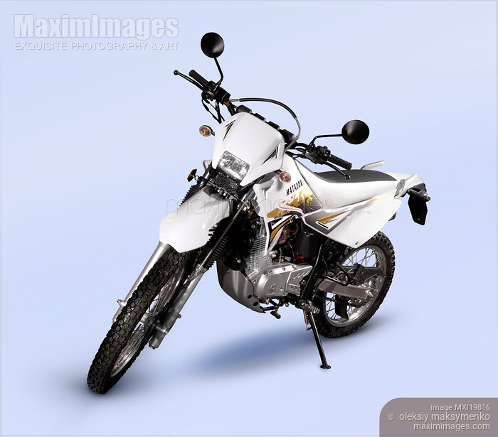 Stock photo of QingQi QM200GY light sports motorcycle Buy commercial use license at MaximImages