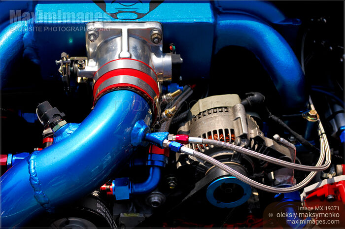 Stock photo of Race Car Engine Buy commercial use license at MaximImages