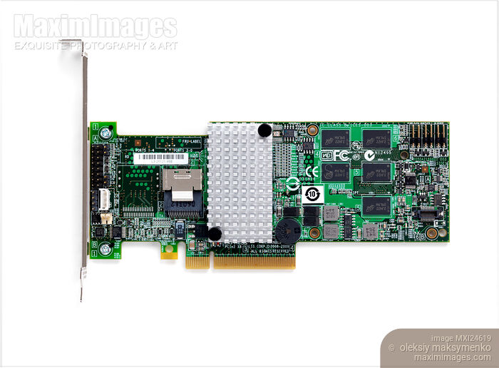 RAID controller card Stock photo of RAID controller card Buy commercial use license at MaximImages