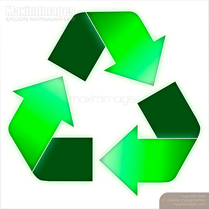 Stock image of Recycling Symbol Illustration Buy commercial use license at MaximImages