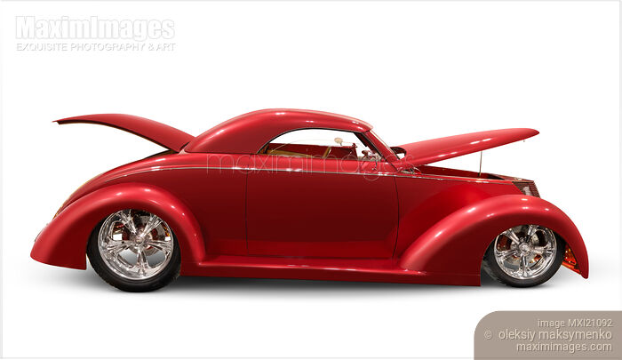 Red Classic Car Stock photo of Red Classic Car Buy commercial use license at MaximImages