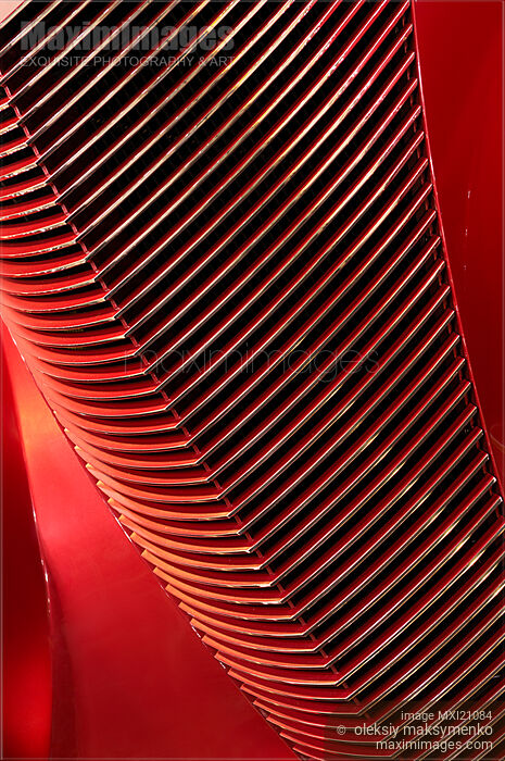 Stock photo of Red Classic Car Details Buy commercial use license at MaximImages