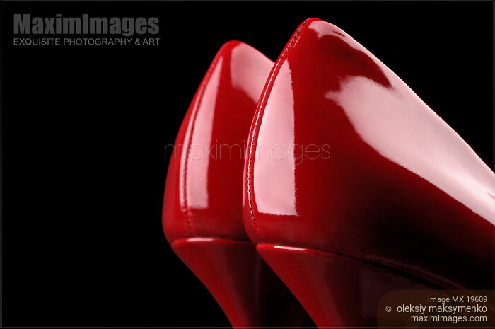 Stock photo of Red High Heel Shoes Buy commercial use license at MaximImages