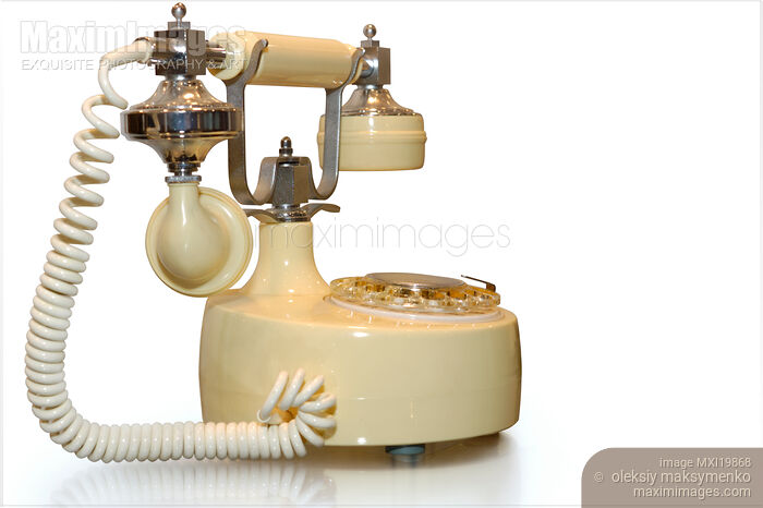 Stock photo of Retro telephone Buy commercial use license at MaximImages