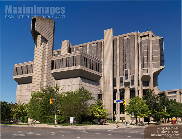 Stock photo of Robarts Library in Toronto Buy commercial use license at MaximImages