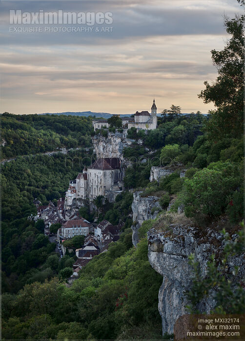 Rocamadour historic Medieval village on a cliff in South of France Stock photo of Rocamadour historic Medieval village on a cliff in South of France Buy commercial use license at MaximImages