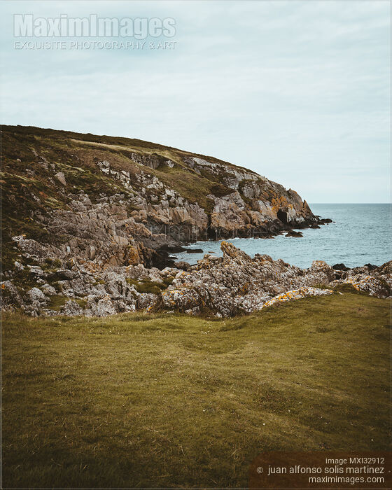 Rocky sea shore and cliffs in landscape nature scenery Co Louth Ireland Stock photo of Rocky sea shore and cliffs in landscape nature scenery Co Louth Ireland Buy commercial use license at MaximImages