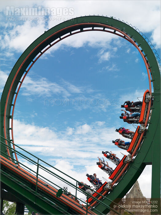 Stock photo of Roller Coaster Buy commercial use license at MaximImages