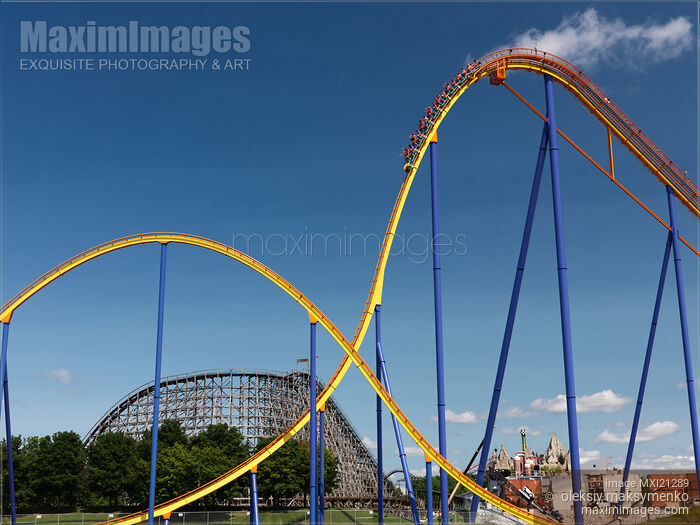 Stock photo of Roller Coaster Buy commercial use license at MaximImages