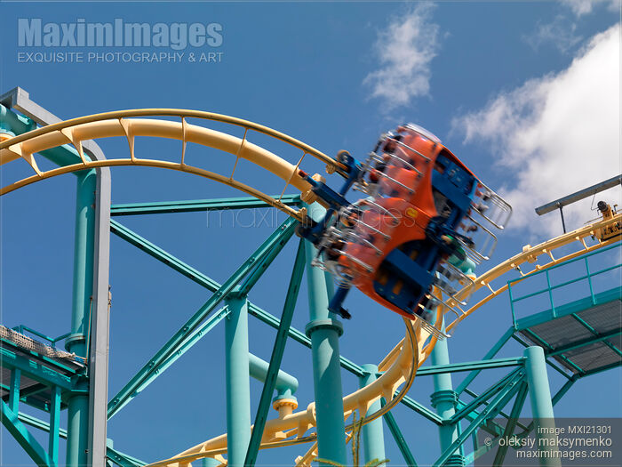 Stock photo of Roller Coaster Buy commercial use license at MaximImages