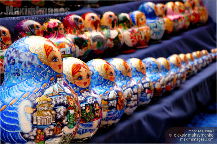 Stock photo of Russian Matreshkas Buy commercial use license at MaximImages