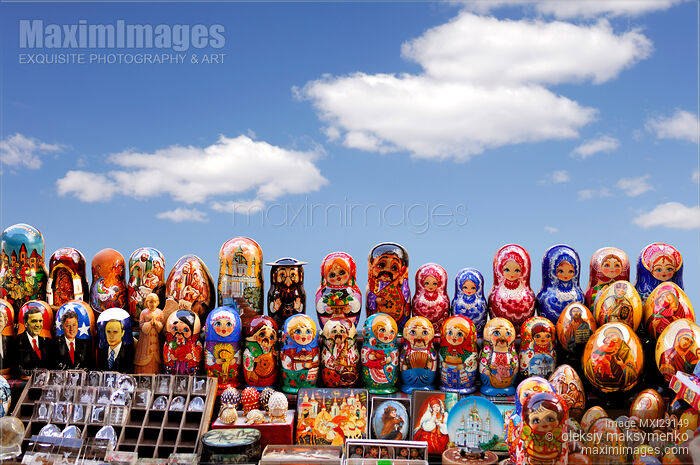 Stock photo of Russian Matreshkas Buy commercial use license at MaximImages