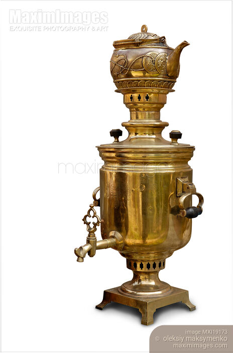 Stock photo of Russian Samovar Buy commercial use license at MaximImages