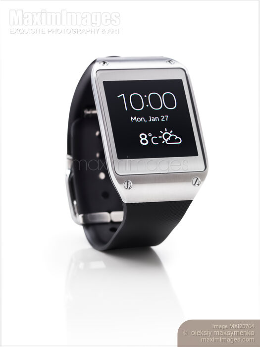 Samsung Galaxy Gear smart watch Stock photo of Samsung Galaxy Gear smart watch Buy commercial use license at MaximImages