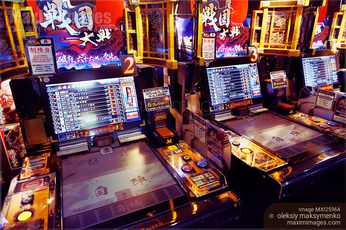 Sangokushi Taisen arcade slot machines Stock photo of Sangokushi Taisen arcade slot machines Buy commercial use license at MaximImages