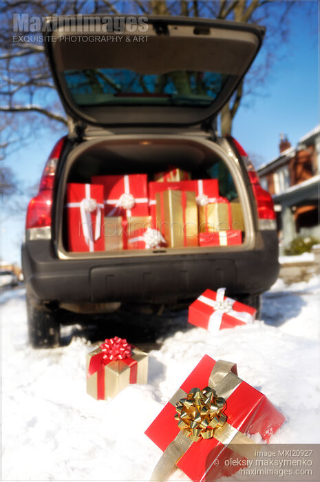 Stock photo of Santa's Car Buy commercial use license at MaximImages