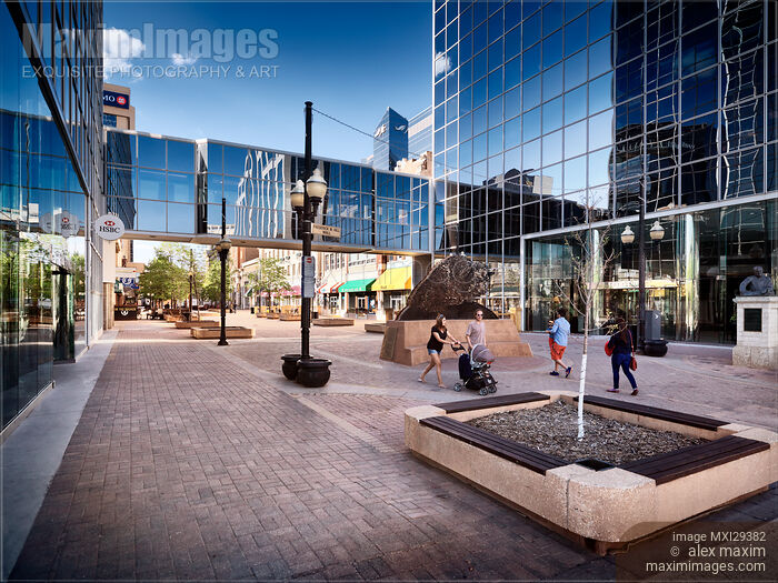 Scarth street Mall in Regina downtown Stock photo of Scarth street Mall in Regina downtown Buy commercial use license at MaximImages