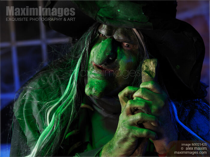 Stock photo of Scary Old Witch Buy commercial use license at MaximImages