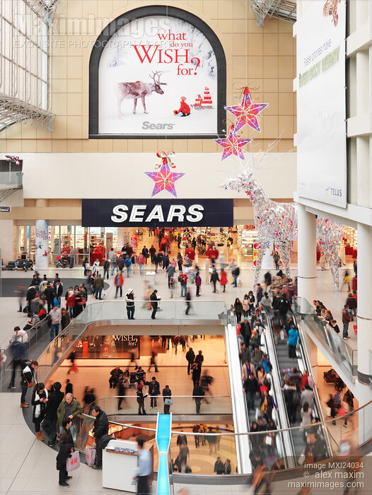 Stock photo of Sears store at Toronto Eaton Centre Buy commercial use license at MaximImages