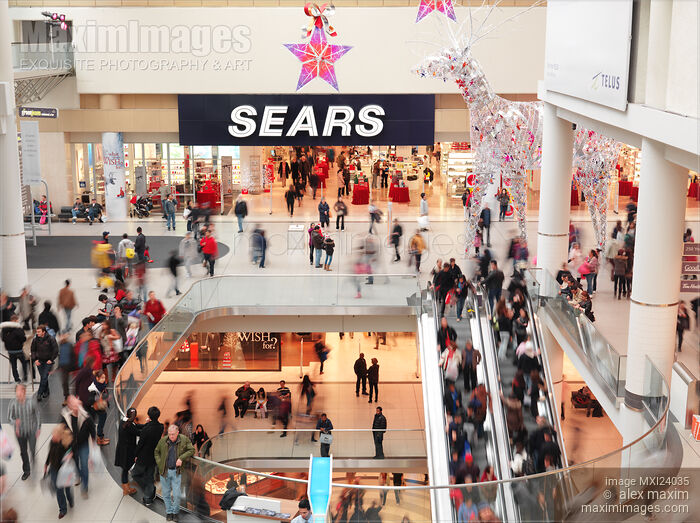Stock photo of Sears store at Toronto Eaton Centre Buy commercial use license at MaximImages