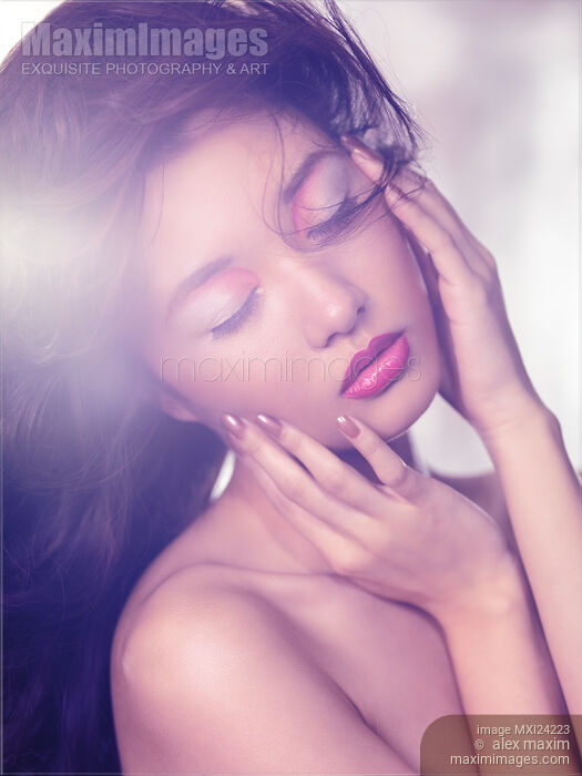 Stock photo of Sensual artistic beauty portrait of asian woman Buy commercial use license at MaximImages